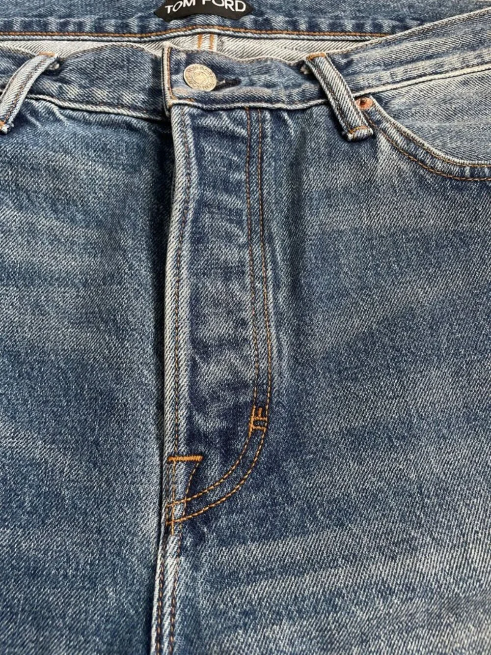 Tom Ford Men's Standard Fit Straight Selvedge Demin Jeans Sz 36 Made in USA